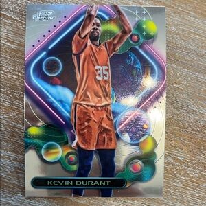 Kevin Durant Basketball Card - Topps Chrome - Orange Jersey